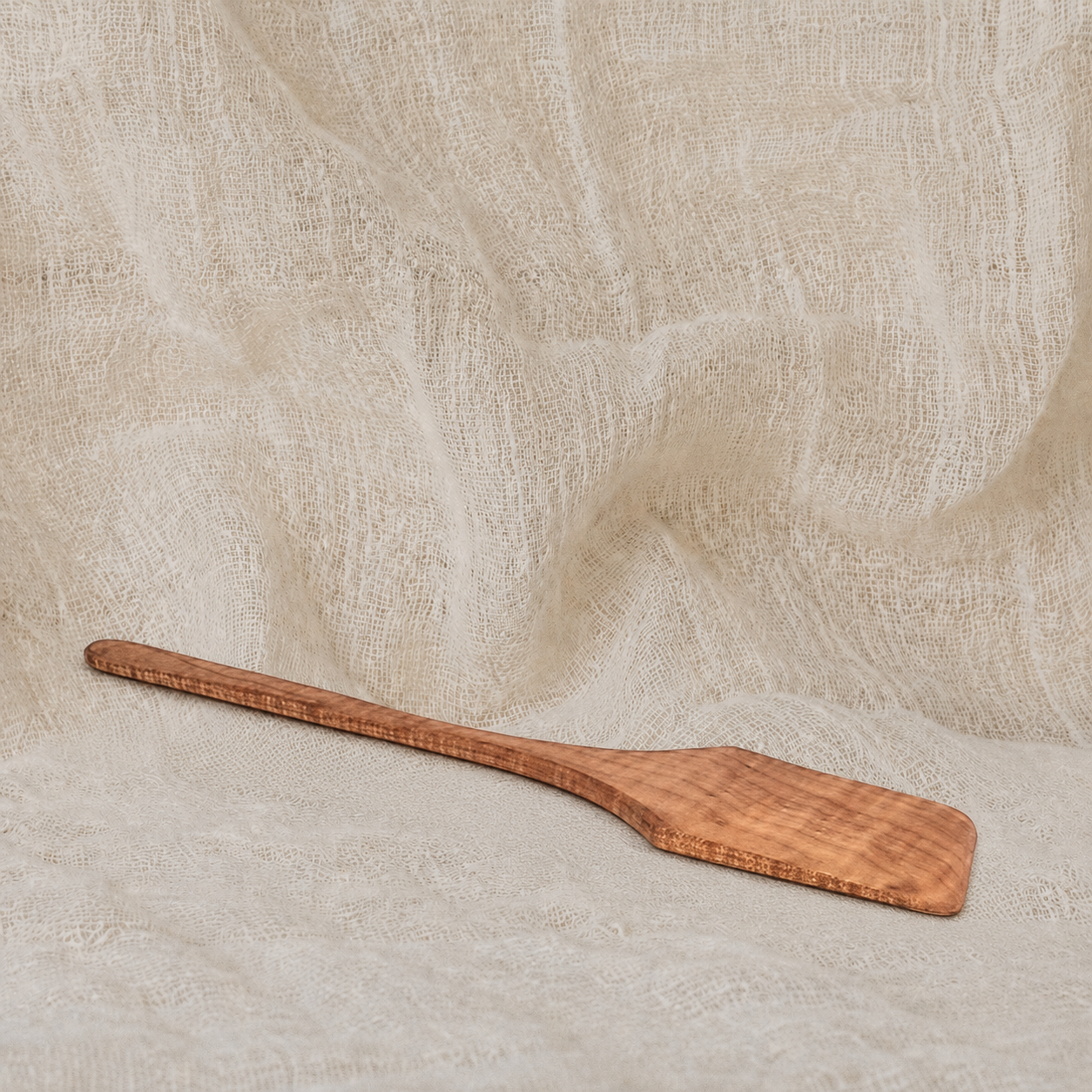 Angled Spatula - Tiger Maple