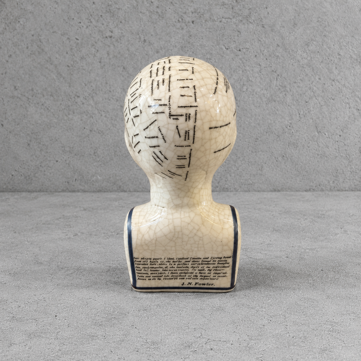 Vintage L.N. Fowler Phrenology Bust
