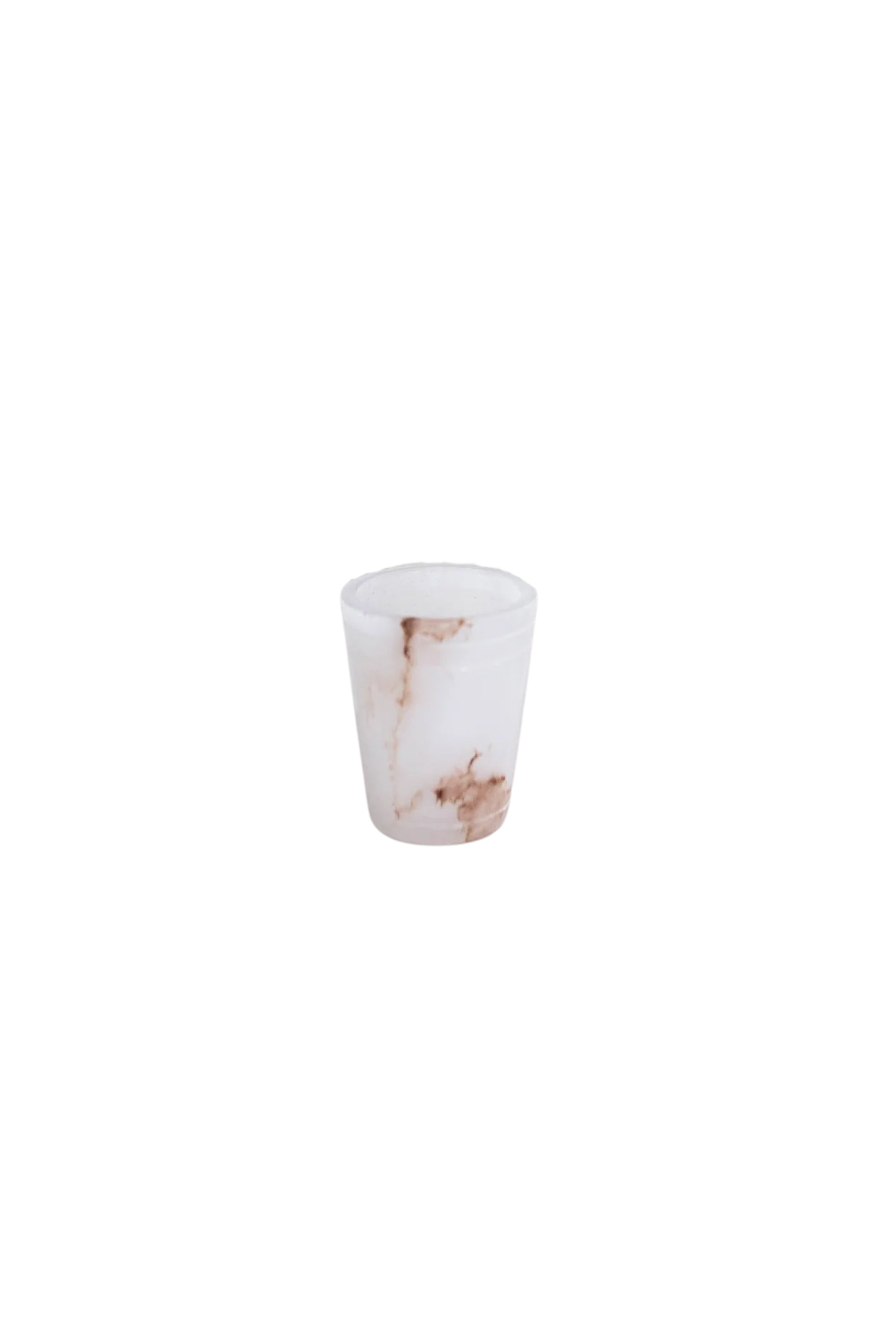 White Alabaster Shot Glasses Set of 6
