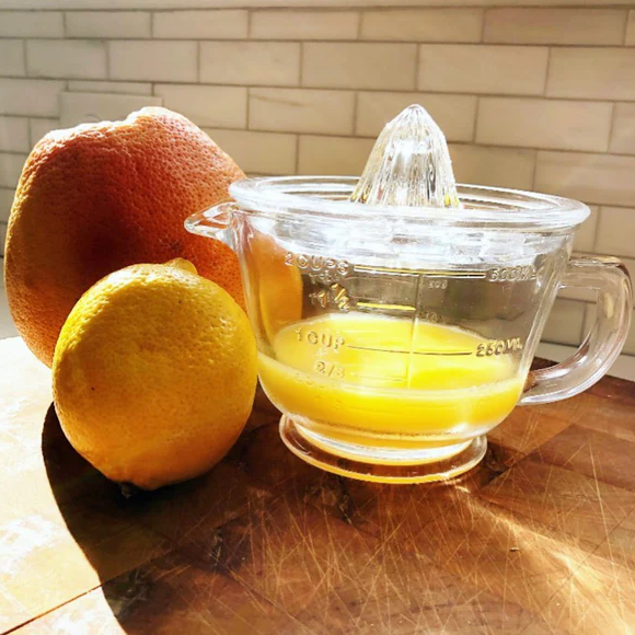 Glass Measuring Jug and Citrus Juicer