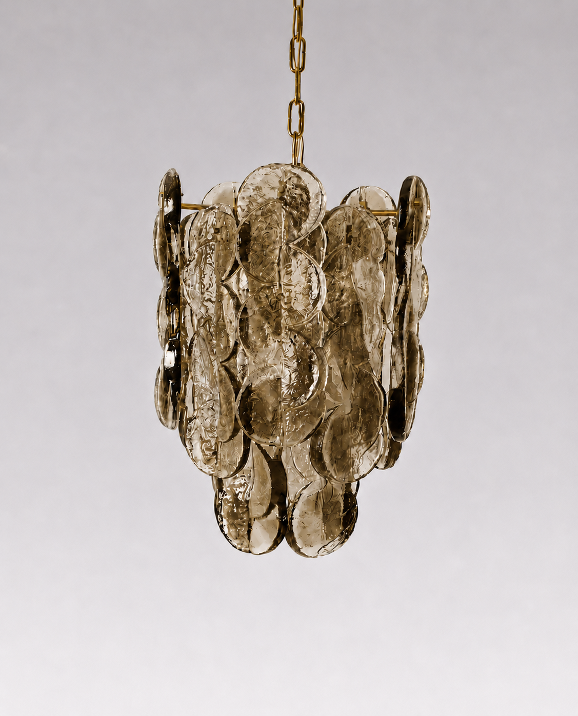 Vintage Smoked Glass Pendant Light Citrus