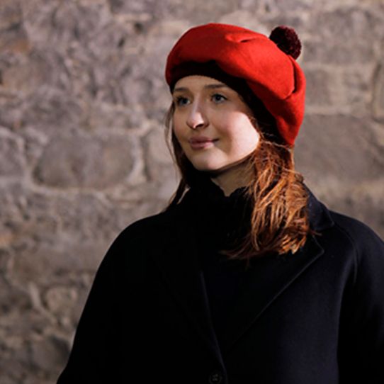Lambswool Tam Scarlet