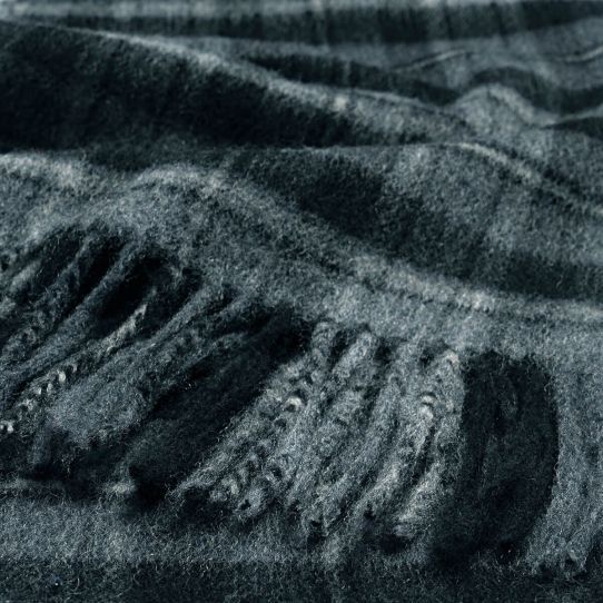 Beau Cashmere Scarf Macrae Hunting Grey