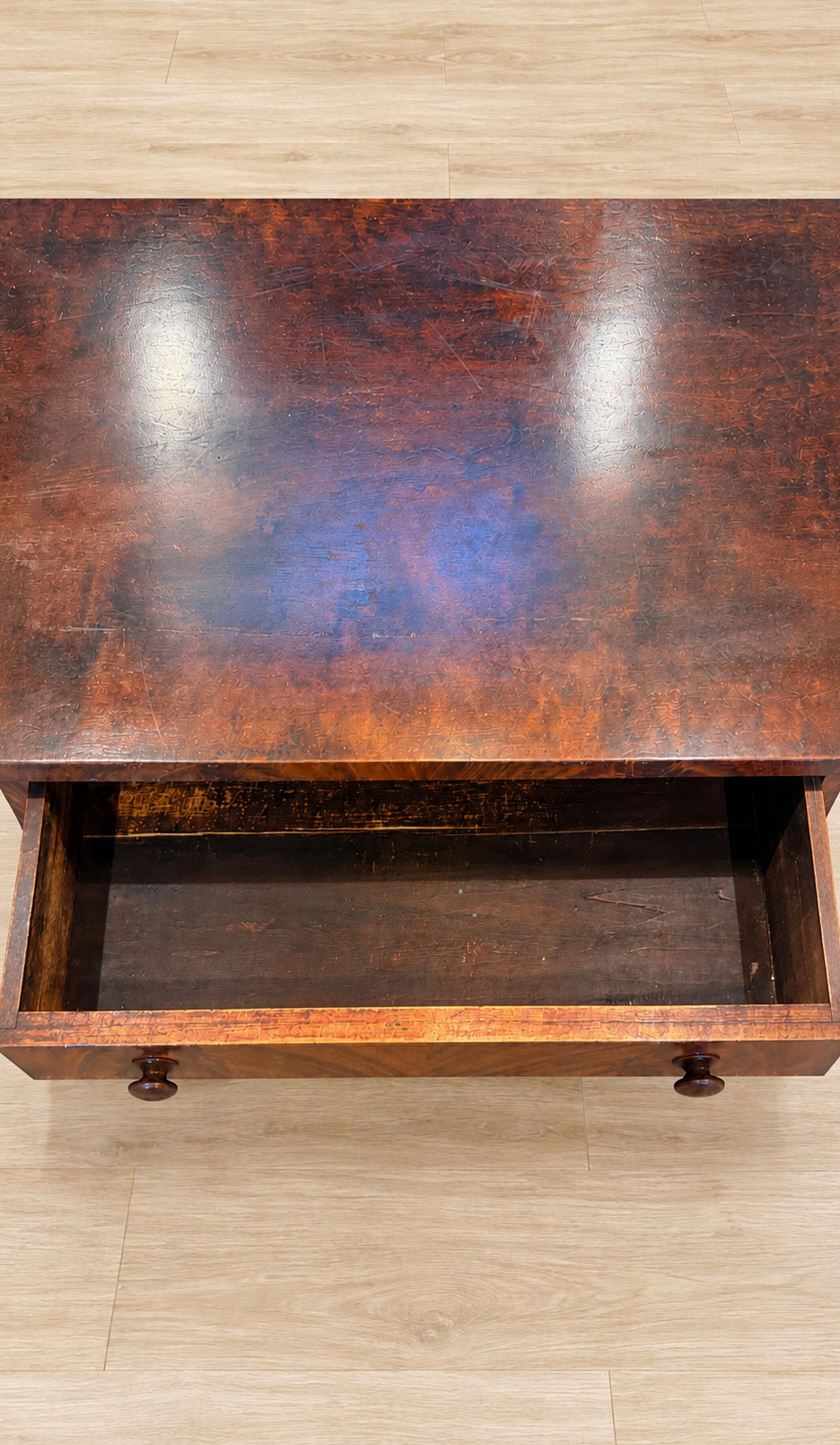 Walnut Single Drawer Desk