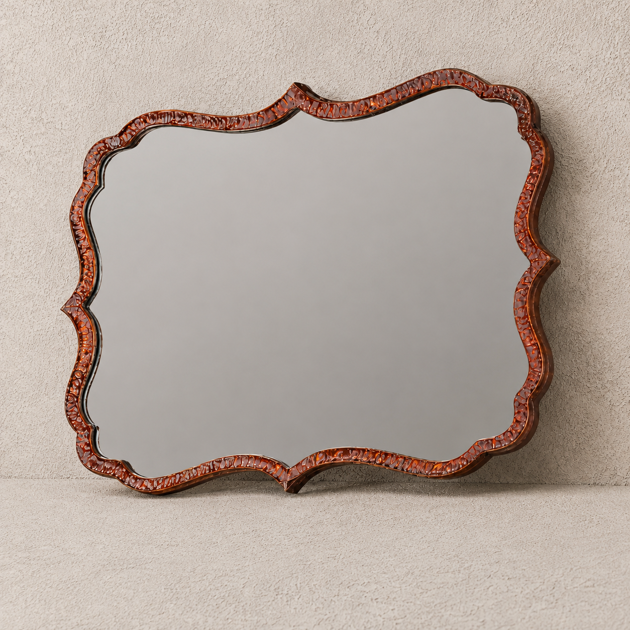 Vintage Patina Rococo Mirror
