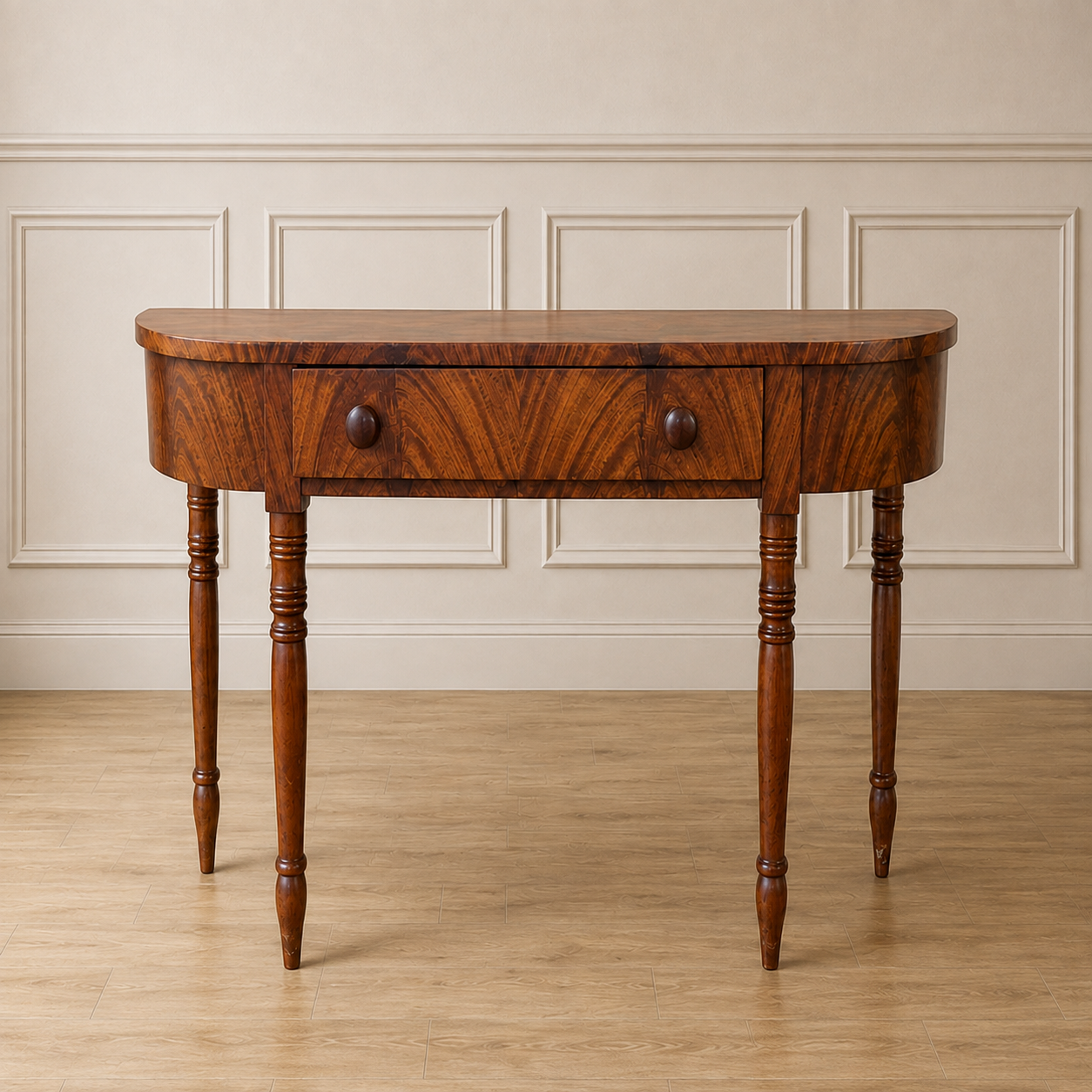 Walnut Single Drawer Desk