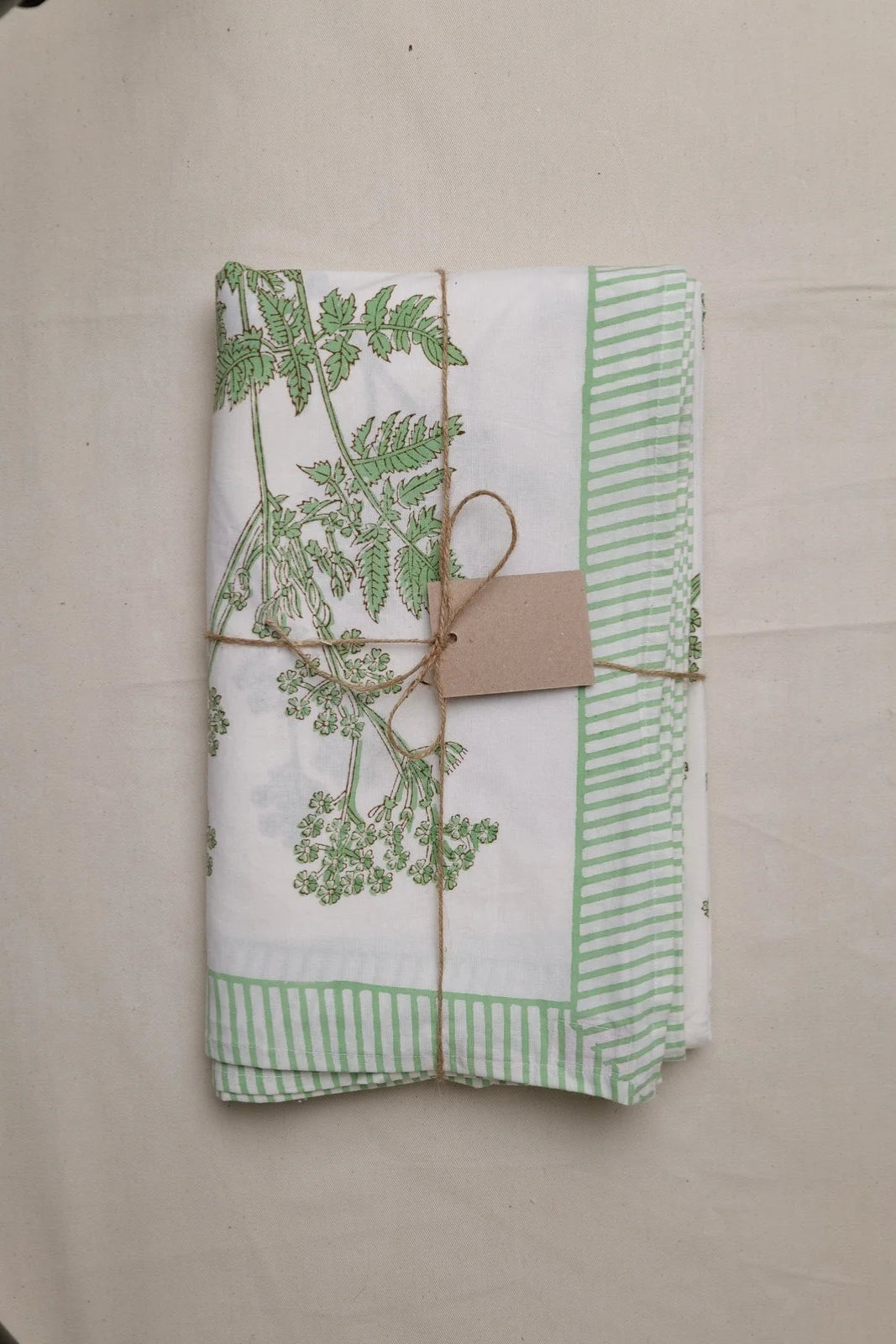 Sage Cow Parsley Tablecloth