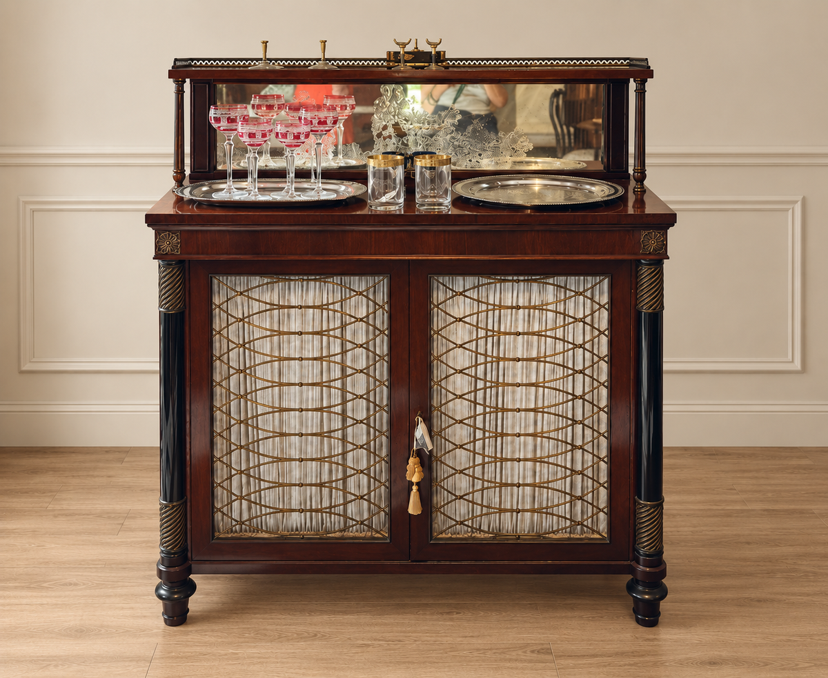 Fine Rosewood Inverted Breakfront Chiffonier in the Manner of Gillows, c. 1825