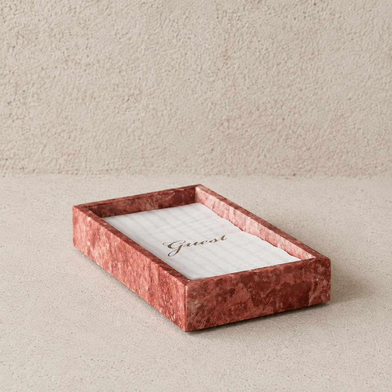 Rosa Noshera Marble Large Amenity Tray
