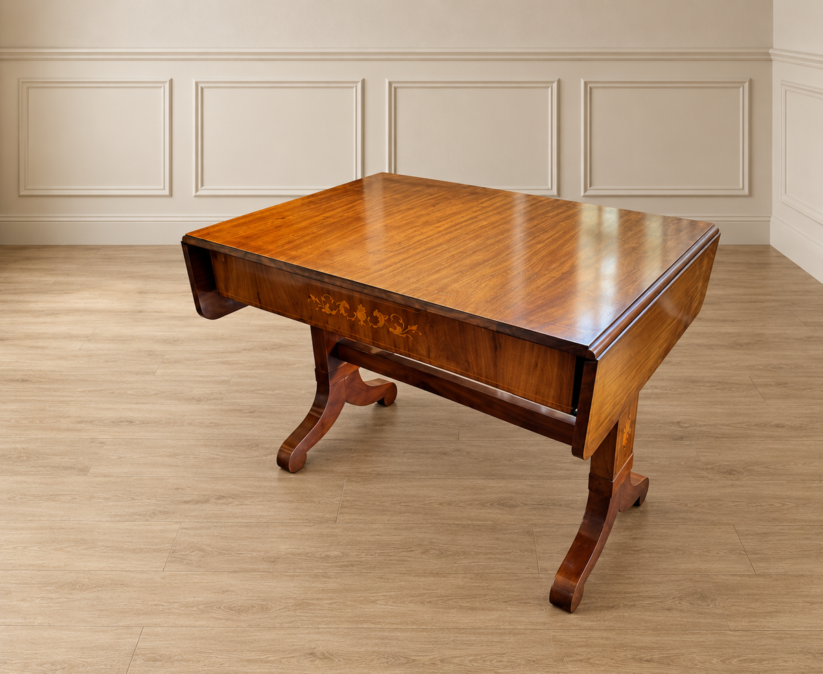 Vintage Regency Mahogany Drop-Leaf Pembroke Table