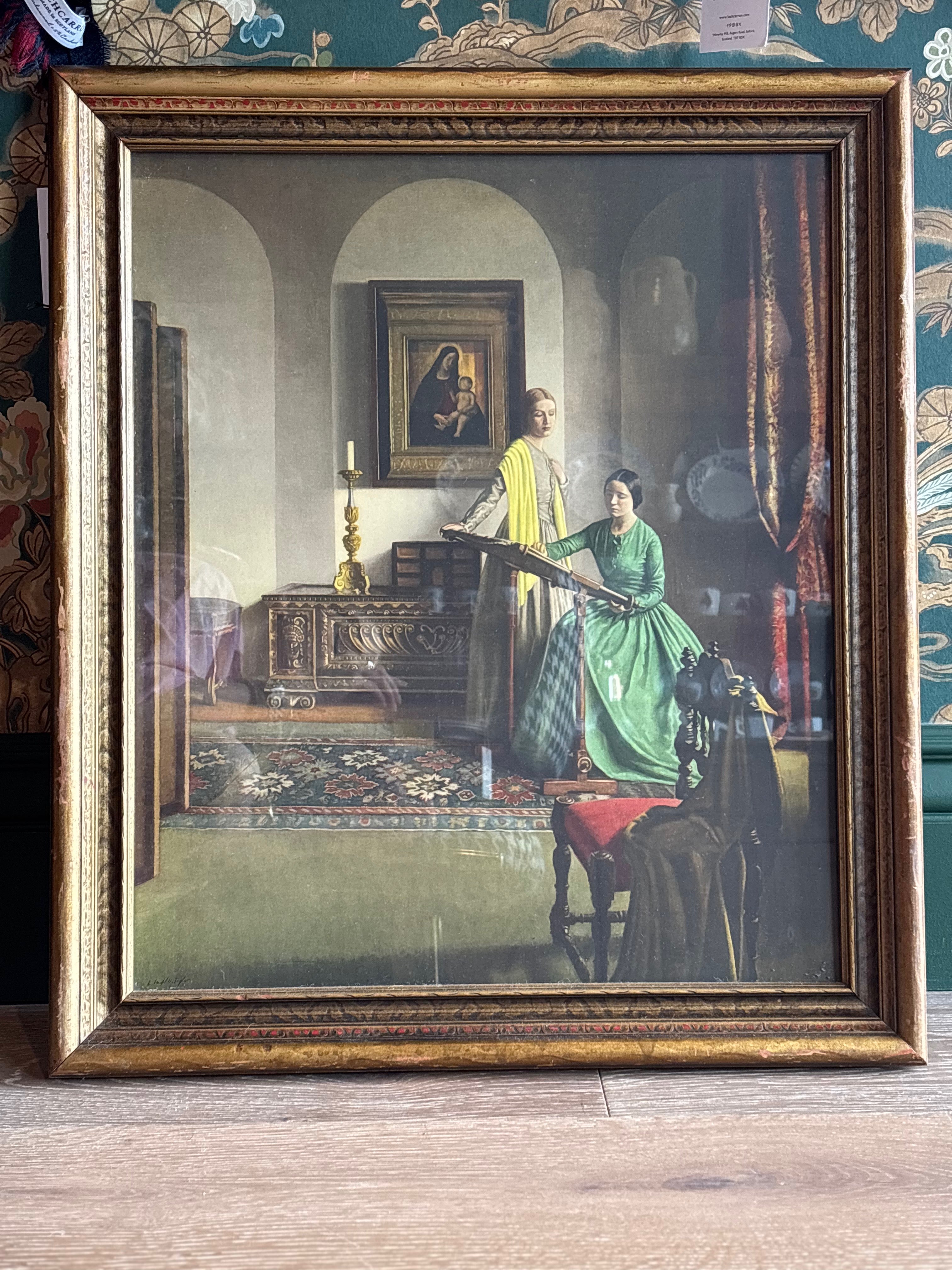 "The Sampler" Glace Print, 2 Ladies