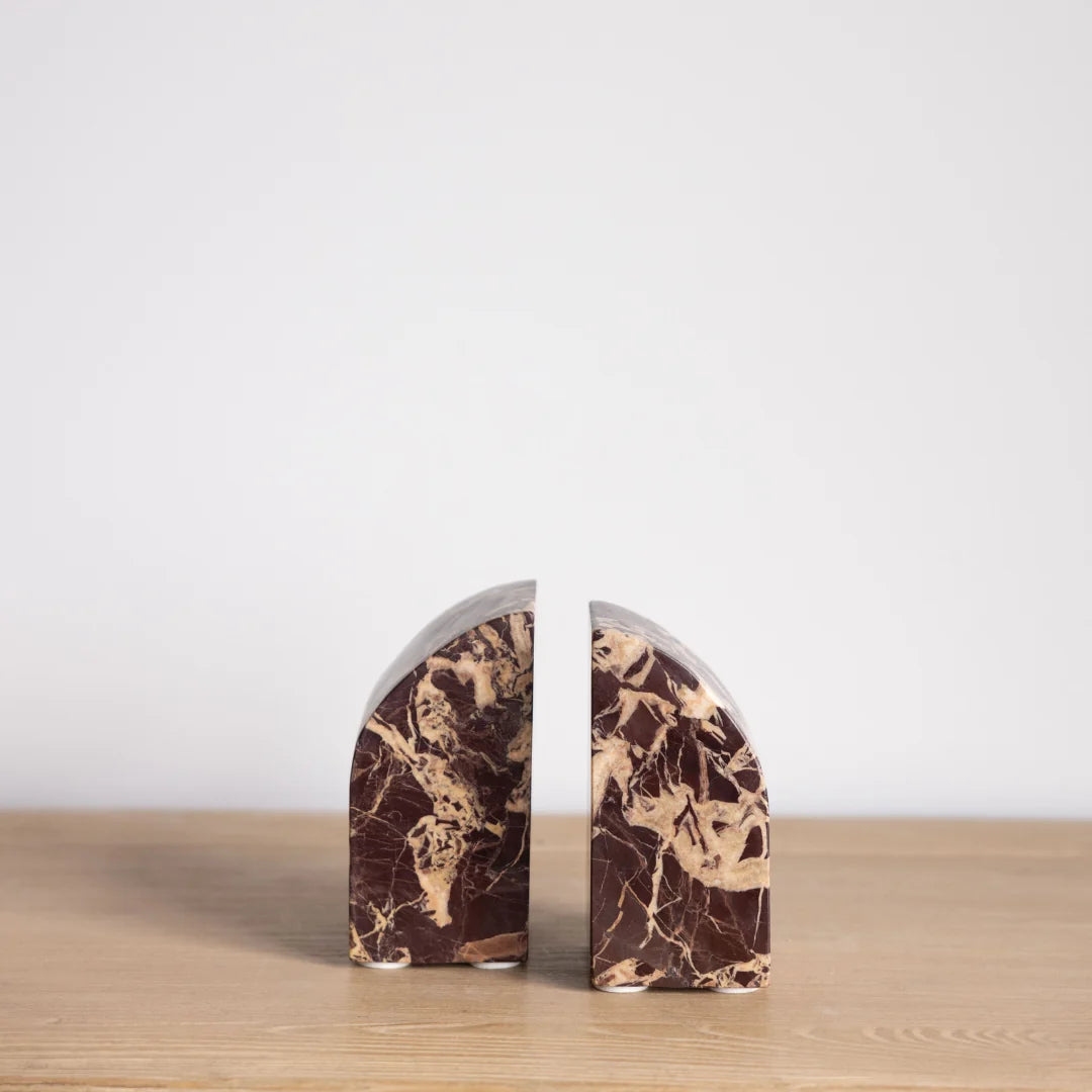 Red Levanto Bookend Pair