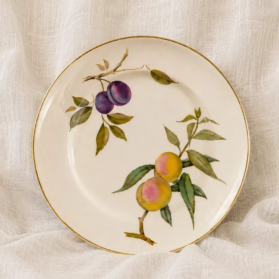 Vintage Royal Worcester Evesham Gold Dinner Plate