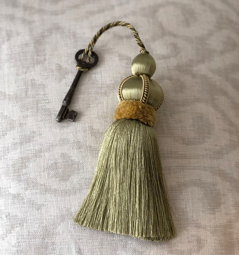 Vintage Tassel- Olive Green