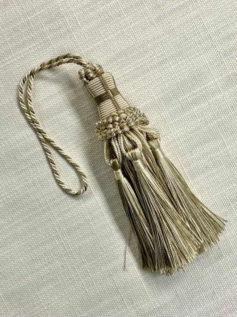 Tassel- Beige & Cream