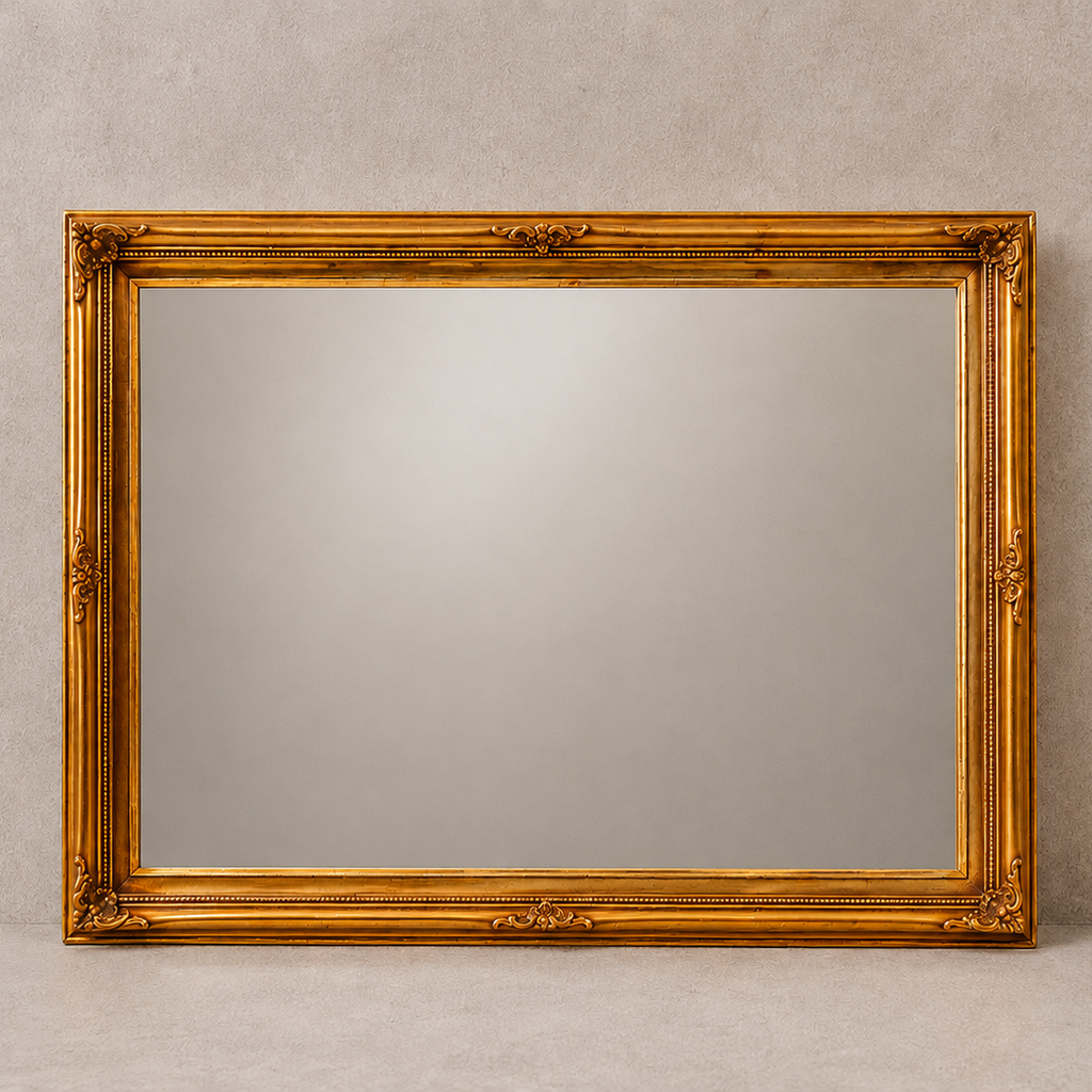 Vintage Gold-Gilded Wall Mirror