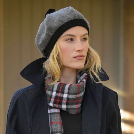 Lambswool Tam Steel