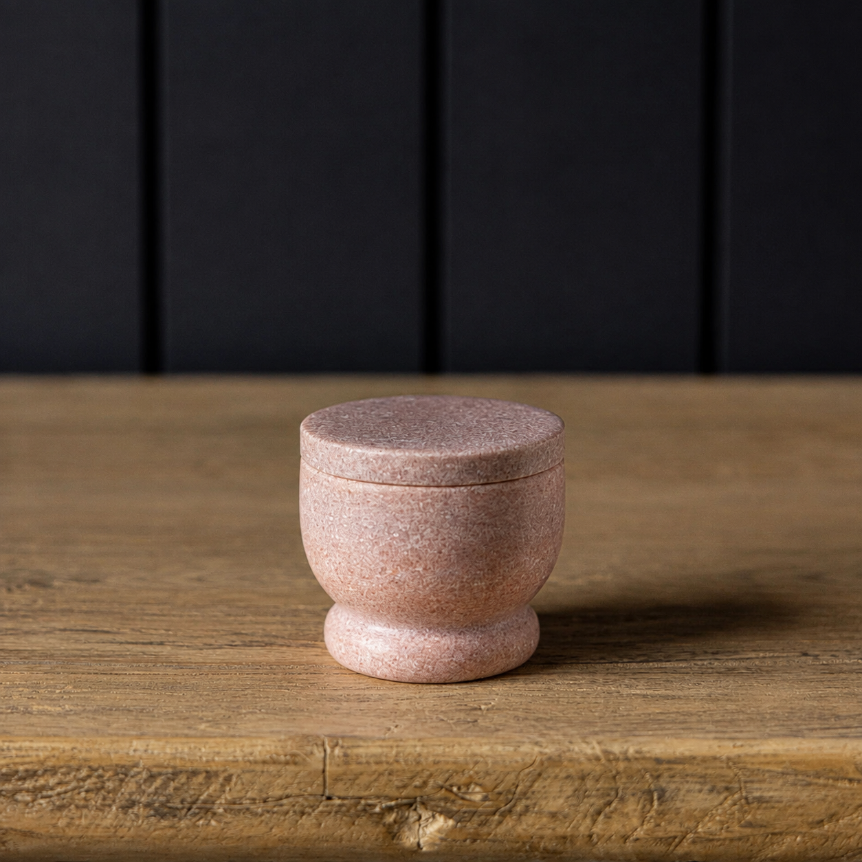 Marble Lidded Salt Cellar