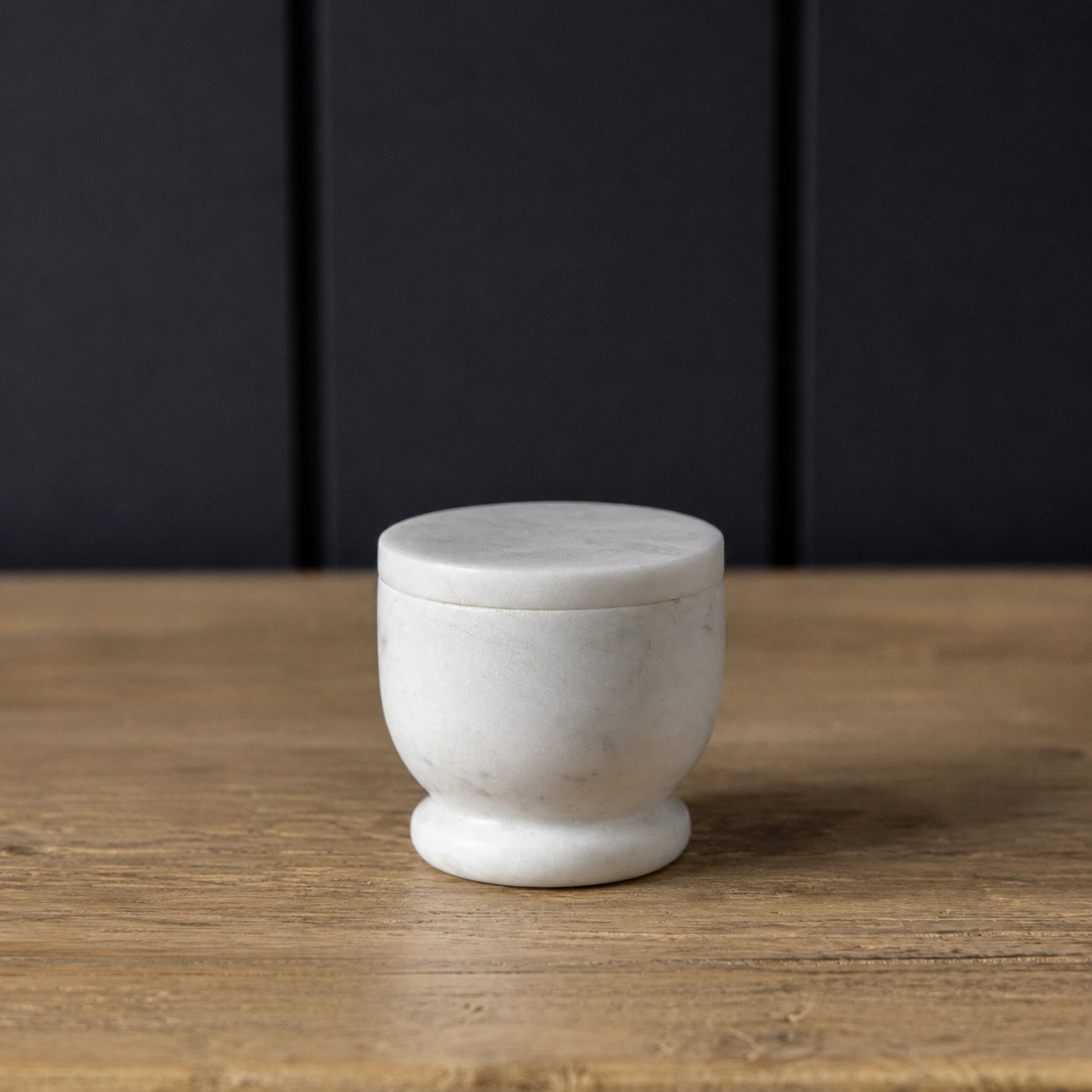 Marble Lidded Salt Cellar