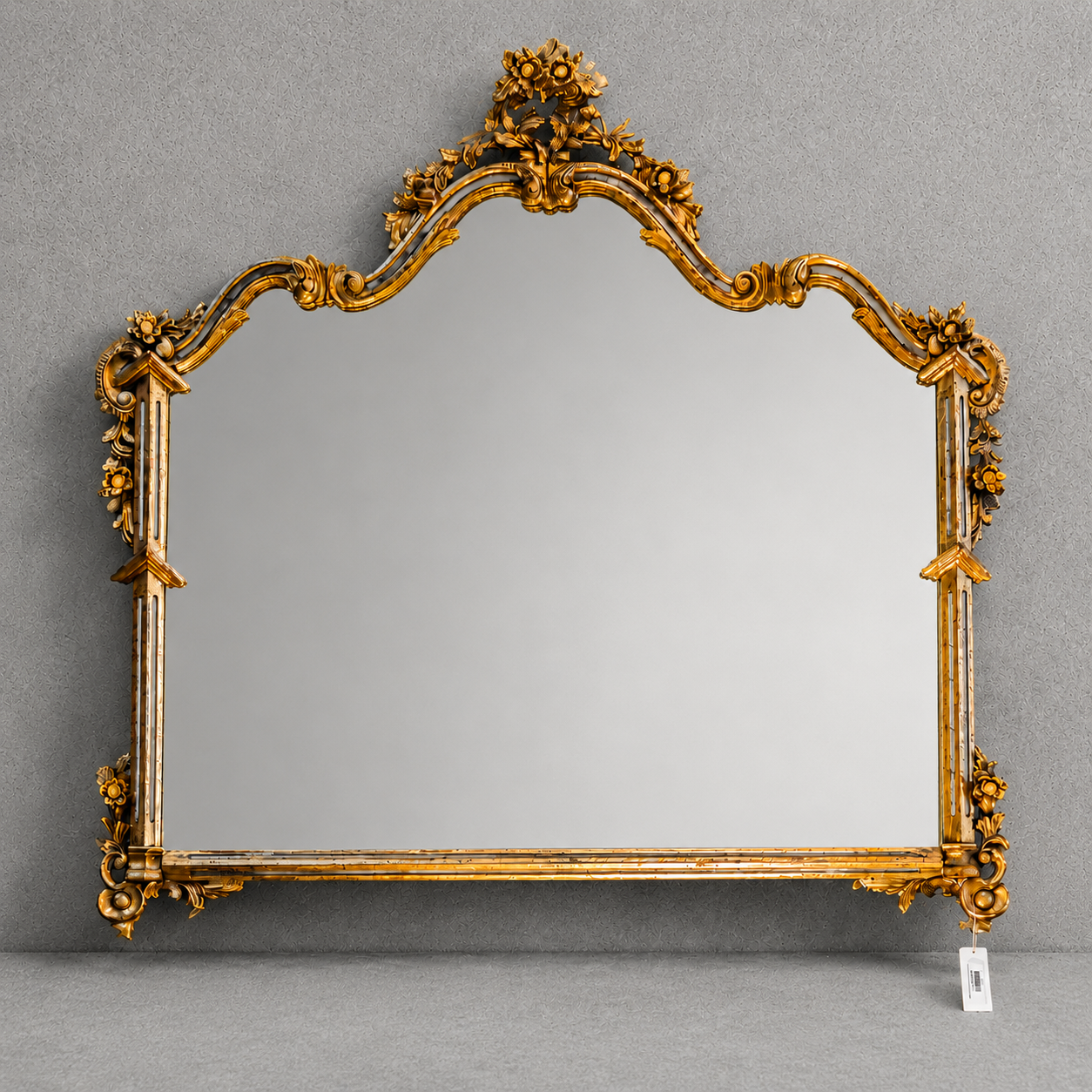 Vintage Gold Arched Mirror