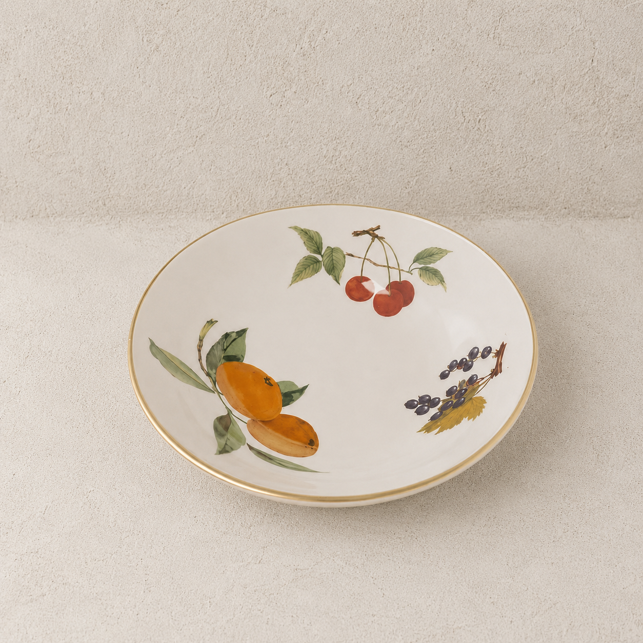 Vintage Royal Worcester Evesham Gold Soup/Cereal Bowl