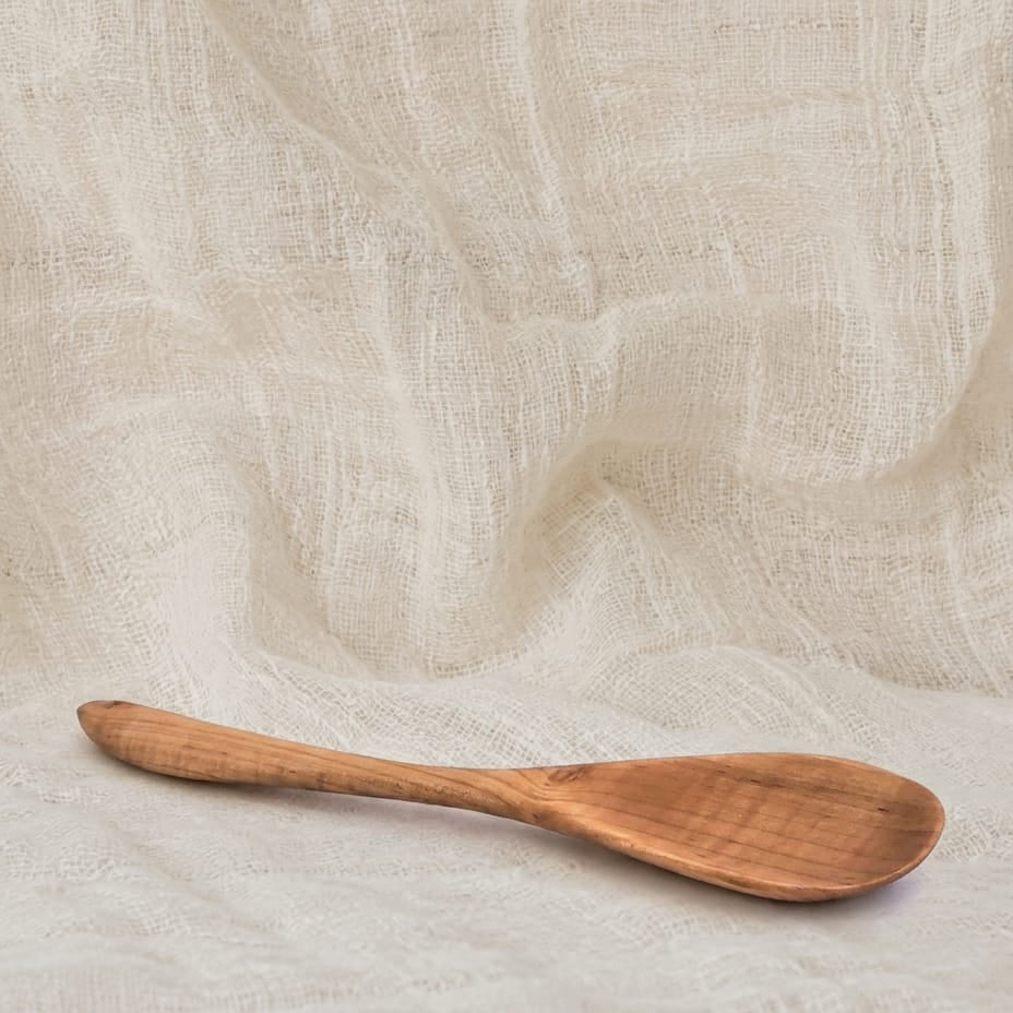 Large Oval Spoon - Tiger Maple