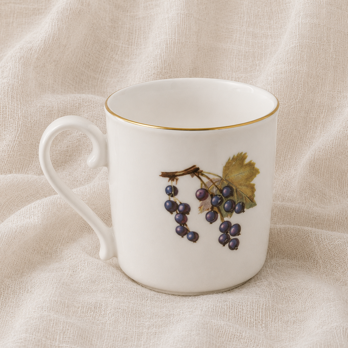 Vintage Royal Worcester Evesham Gold Mug
