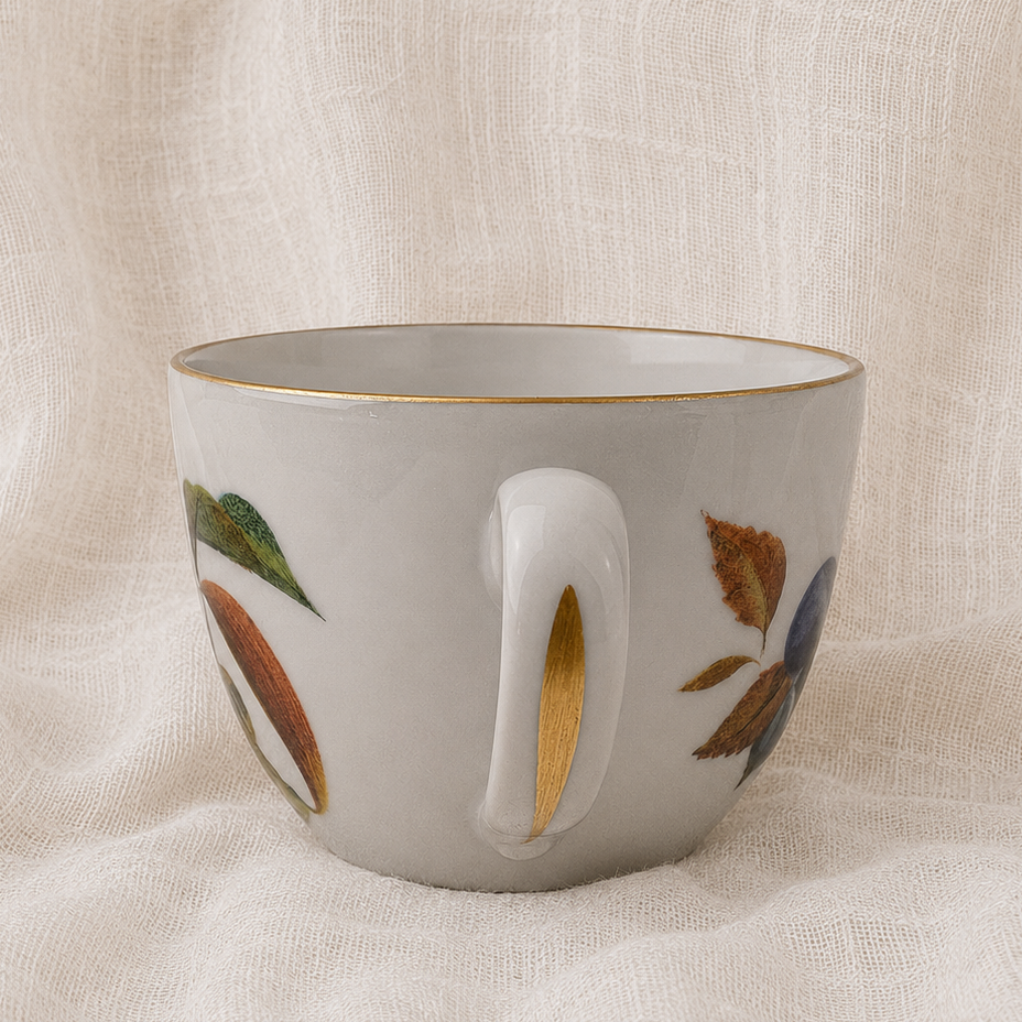 Vintage Royal Worcester Evesham Gold Teacup with Saucer