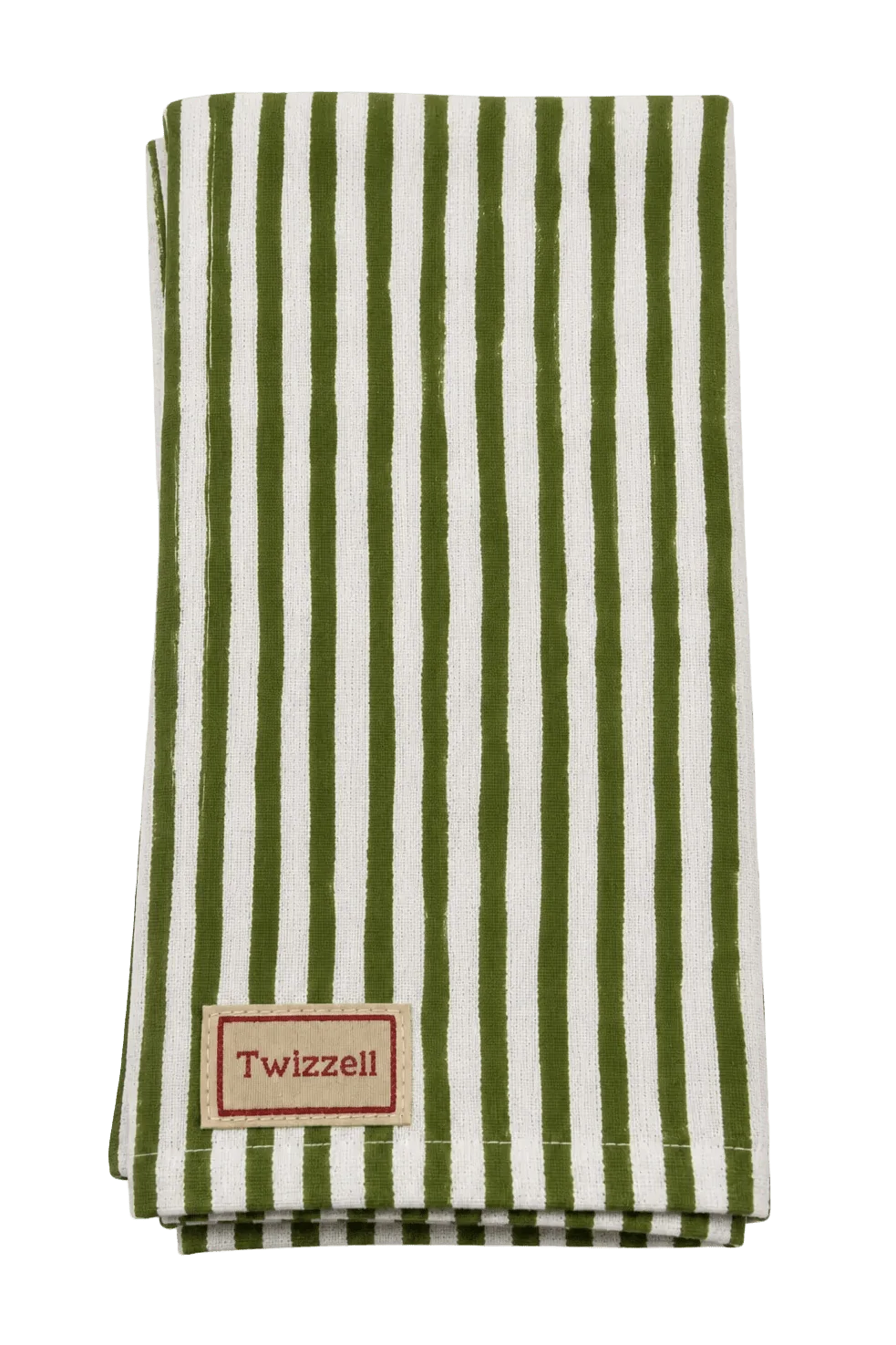 Khaki and White Pinstripe Napkin x 4