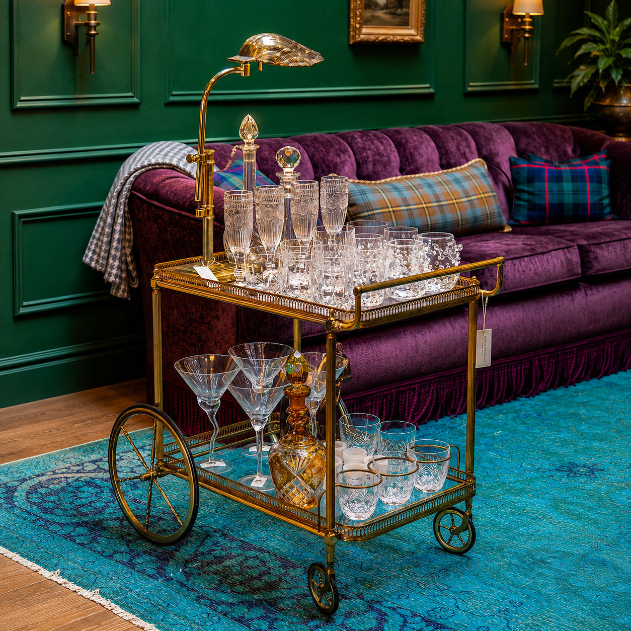 Brass Bar Cart