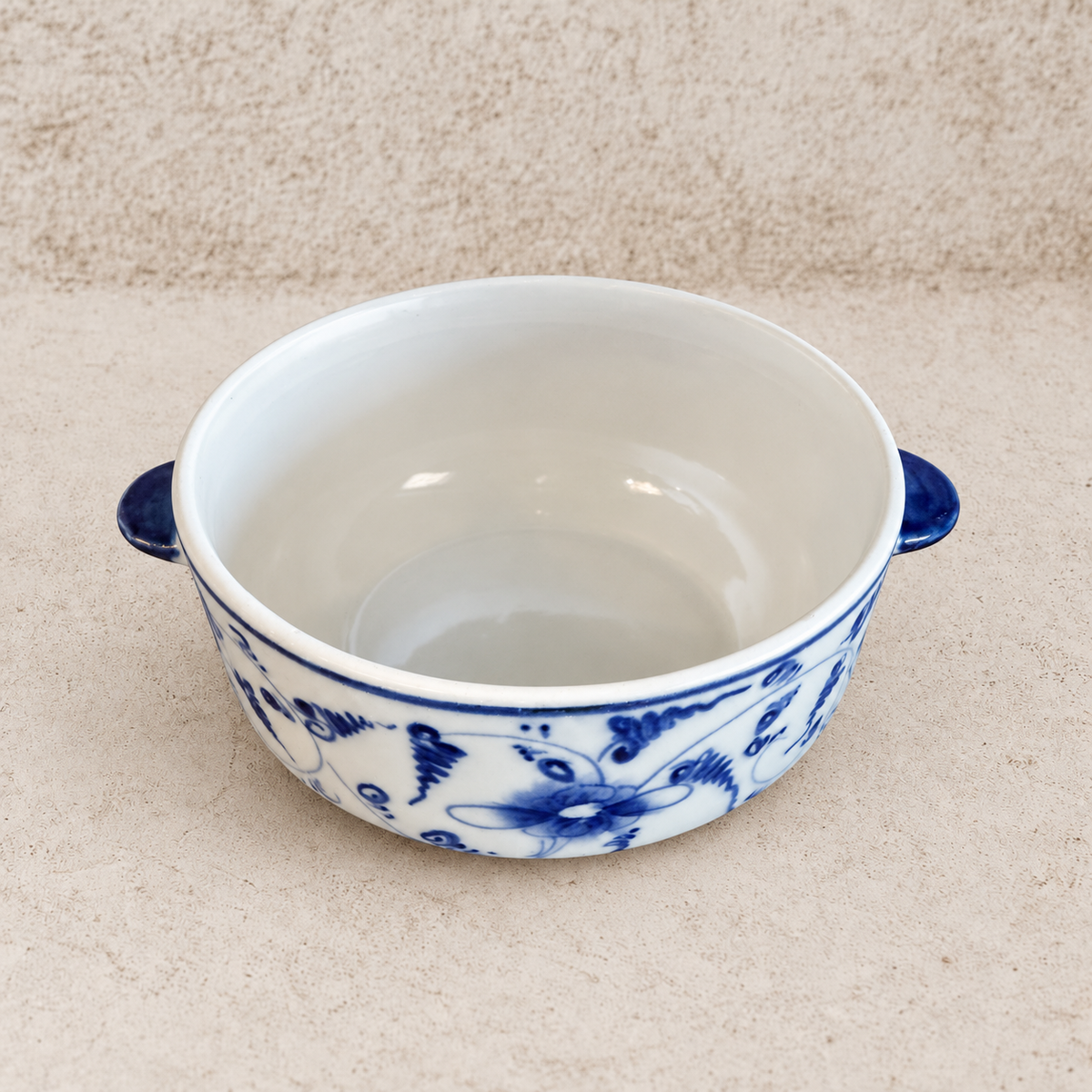 Vintage Blue Danube Covered Soup Bowls