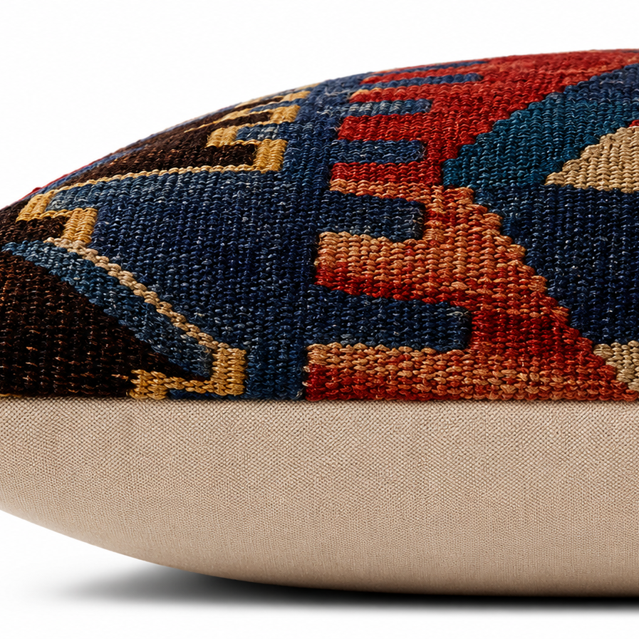 One-of-a-Kind Design#3 Vintage Turkish Kilim Pillow