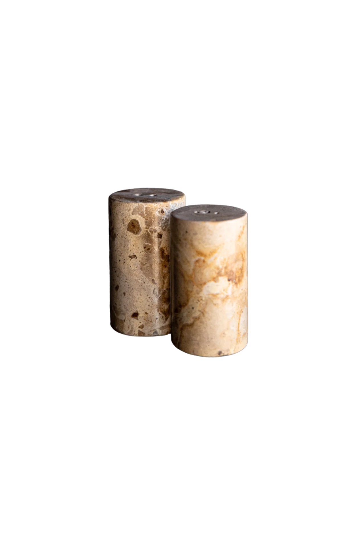 Chocolate Marble Salt & Pepper Shakers