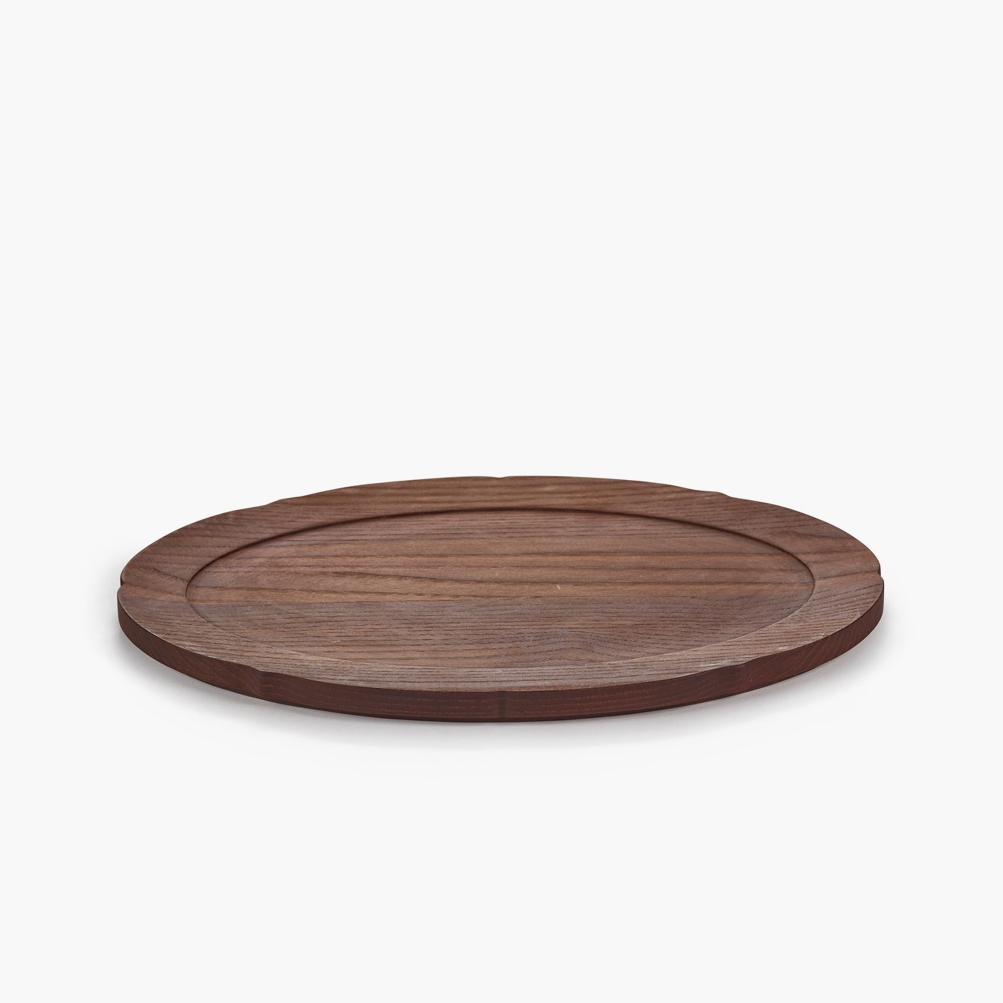 TRAY OVAL DARK BROWN SILHOUETTE