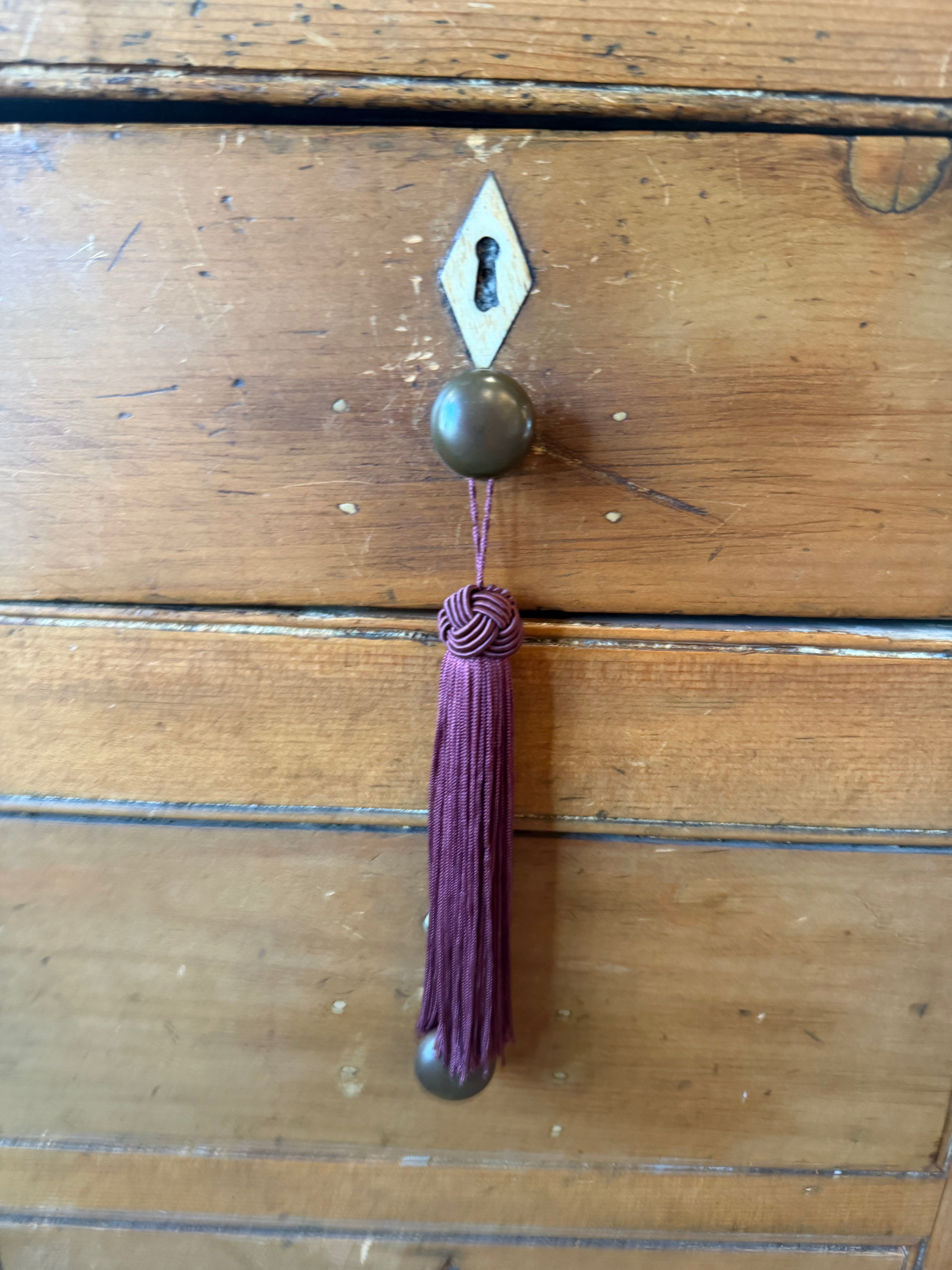 Vintage Burgundy Tassel