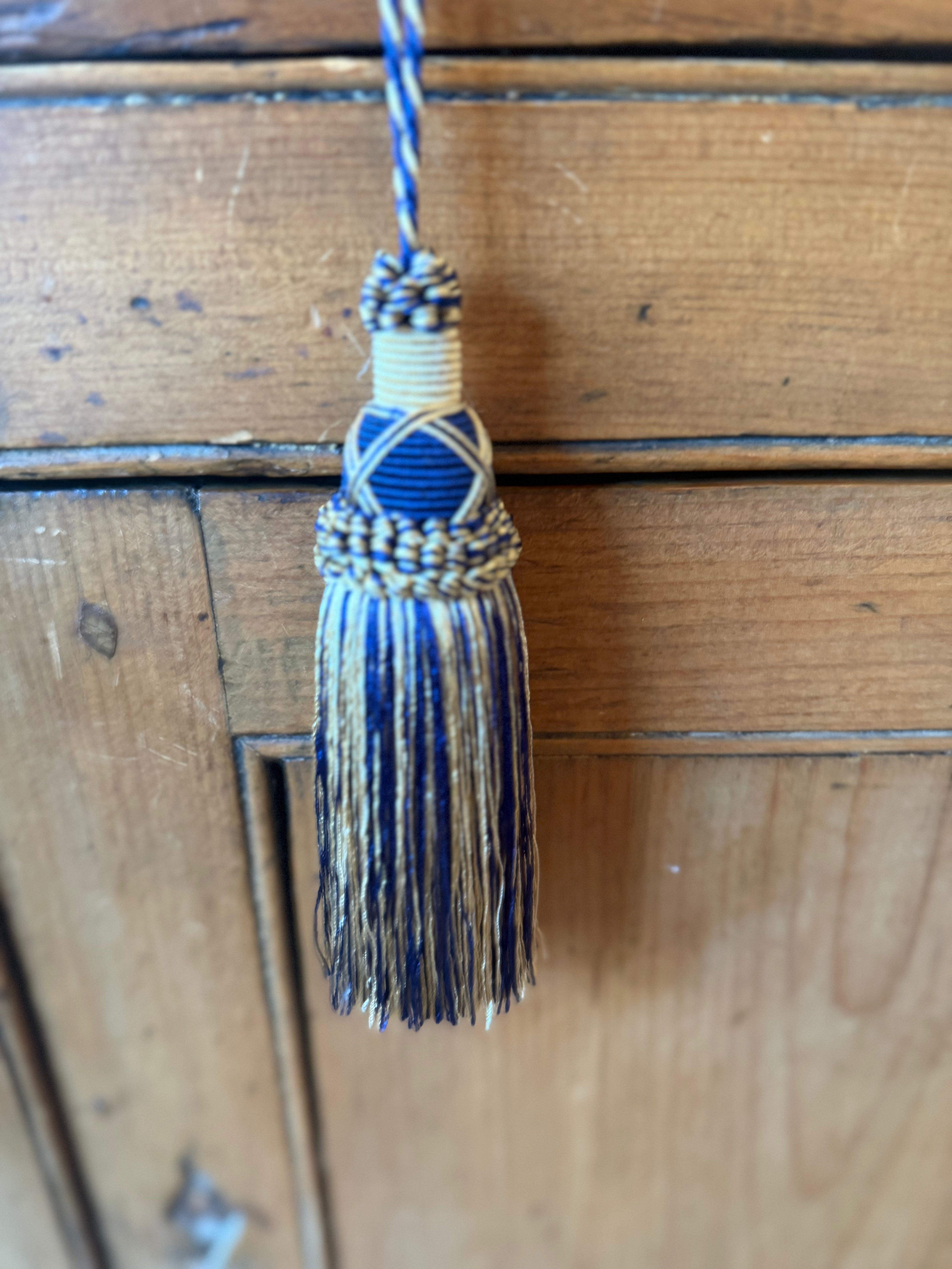 Vintage Tassel- Royal Blue & Gold
