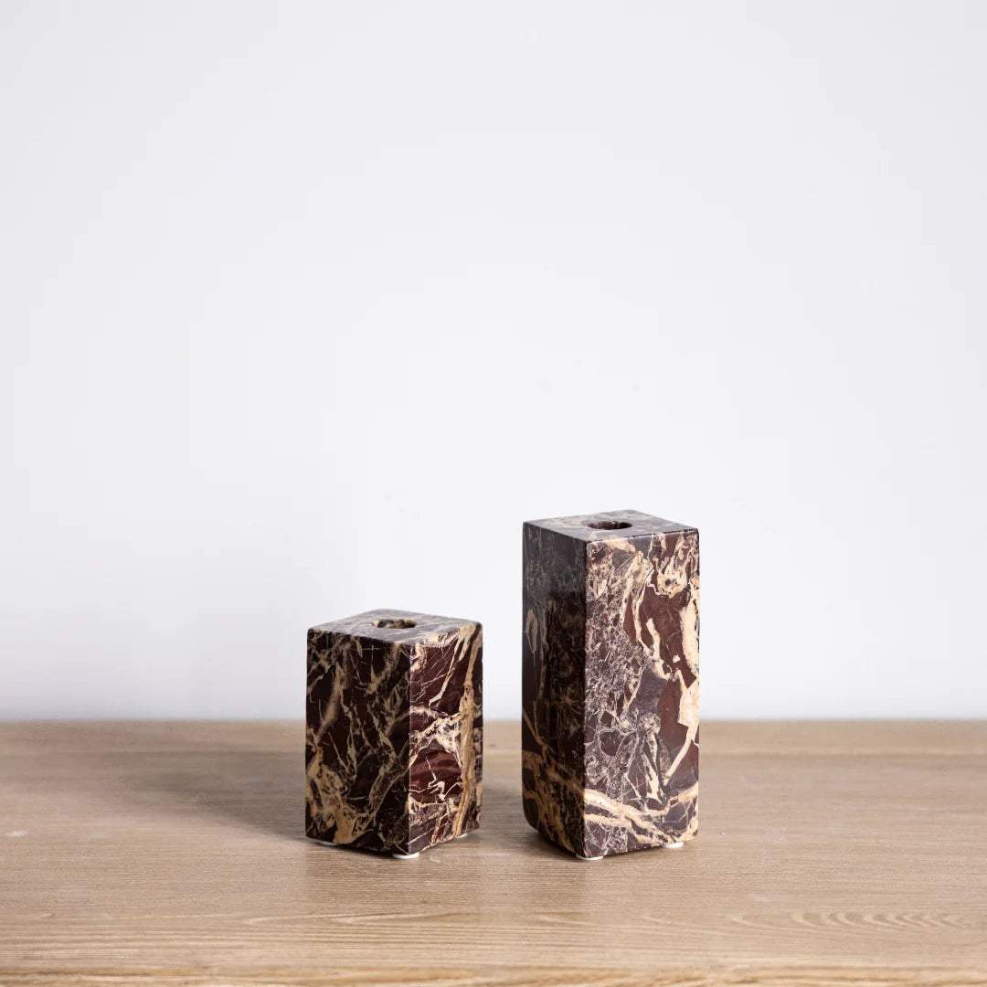 Red Levanto Pillar Candle Holder