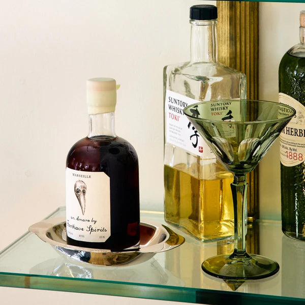 BACCHUS DECANTING TRAY - Nickel plated solid brass