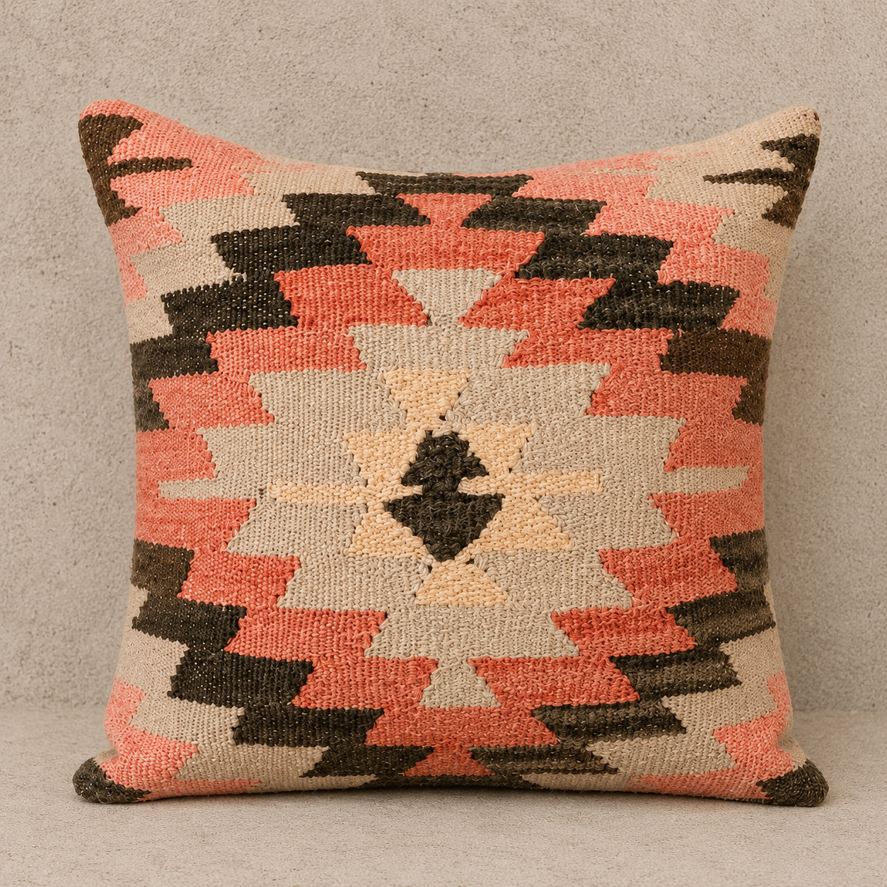 One-of-a-Kind Design#1 Vintage Turkish Kilim Pillow