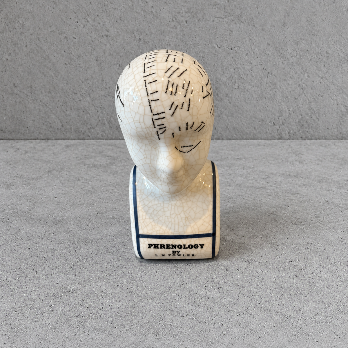Vintage L.N. Fowler Phrenology Bust