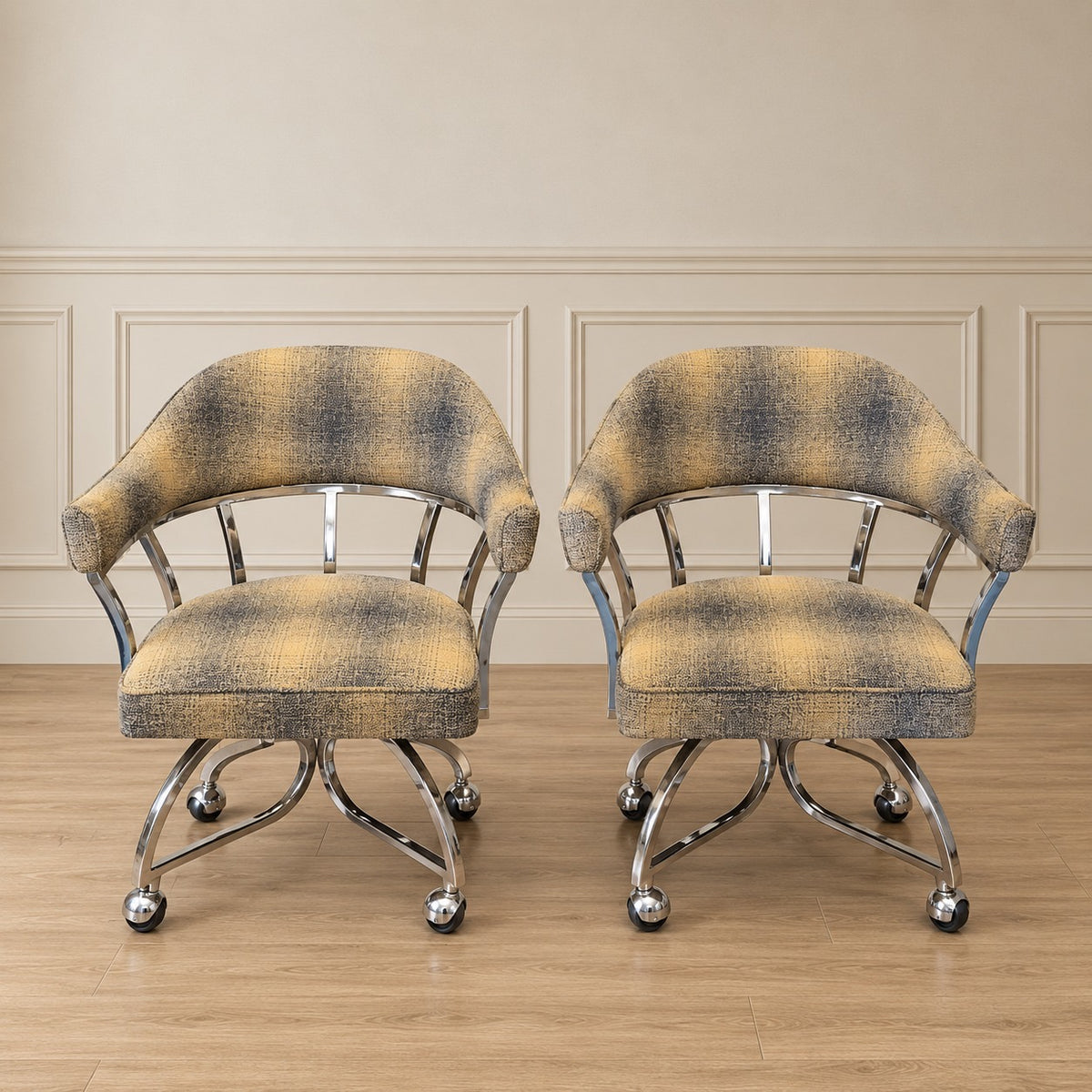 Pair of Vintage Swivel Chairs 1970's