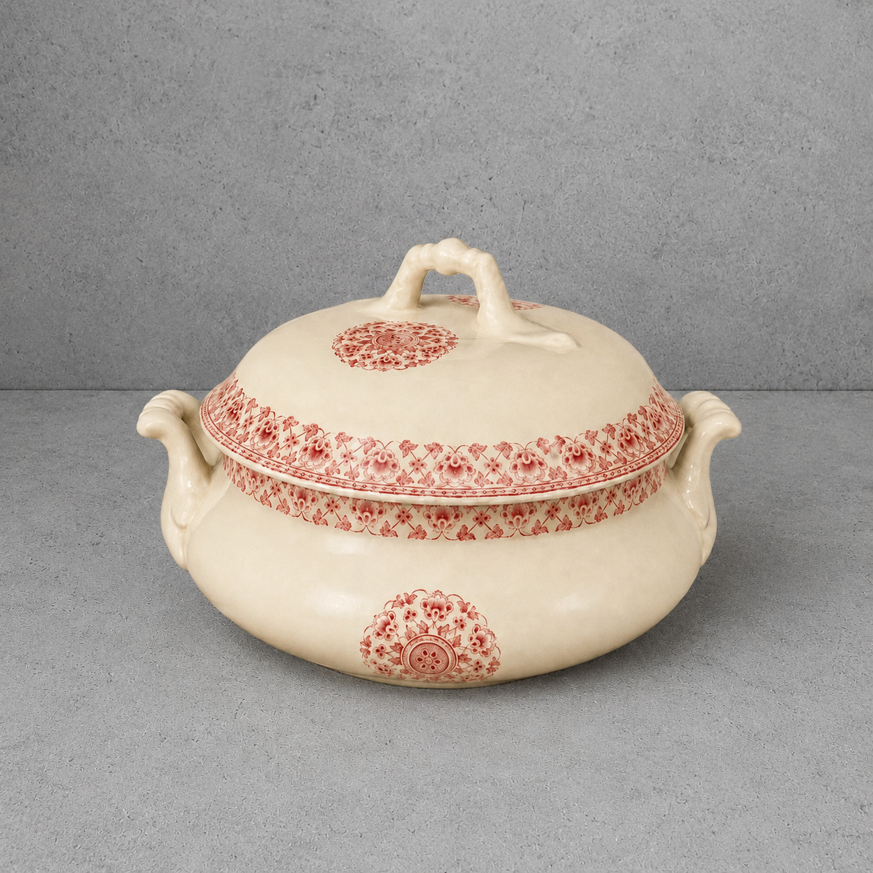 Vintage English Transferware Soup Tureen