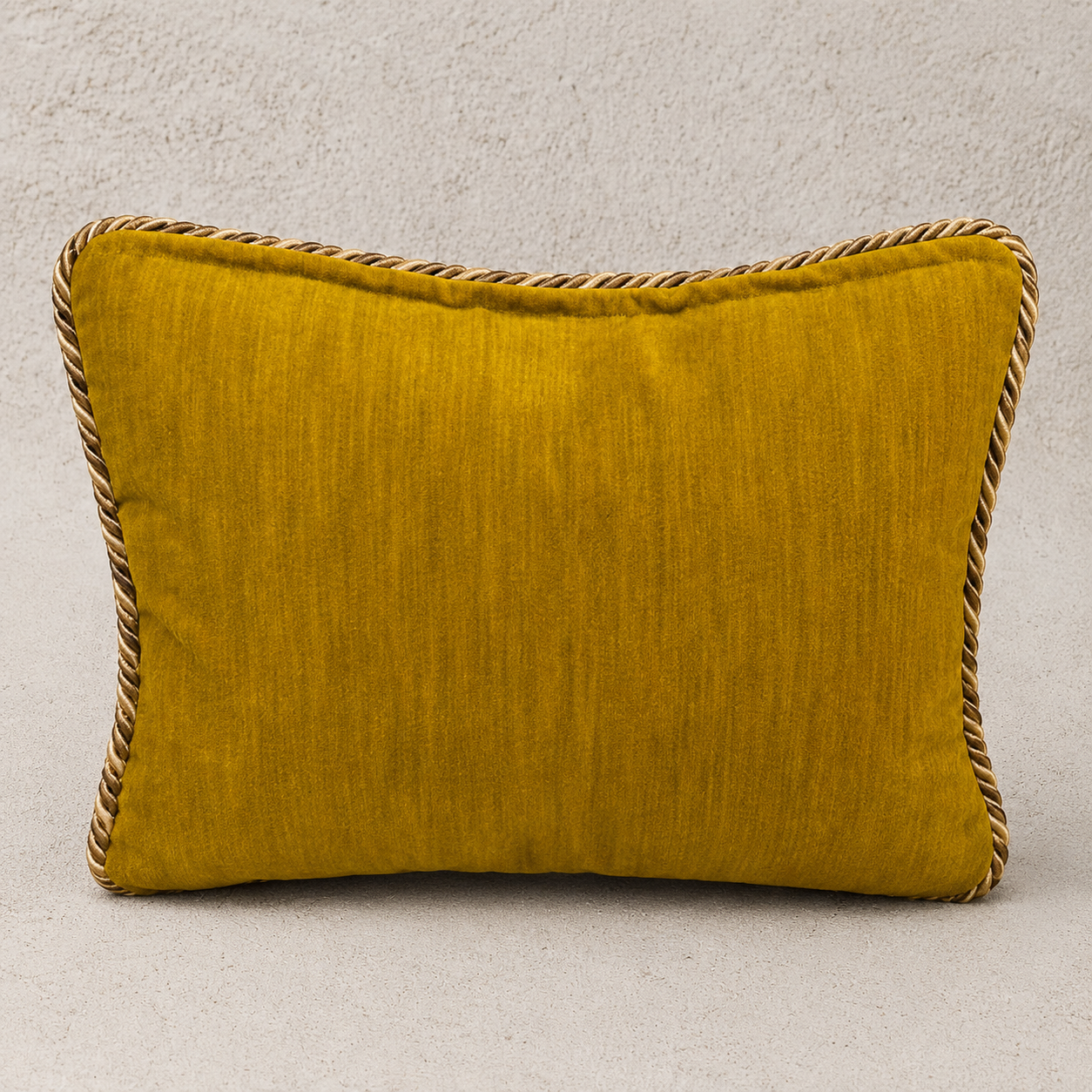 Custom Locharron Tartan and Velvet Back with Decorative Trim Accent Pillow
