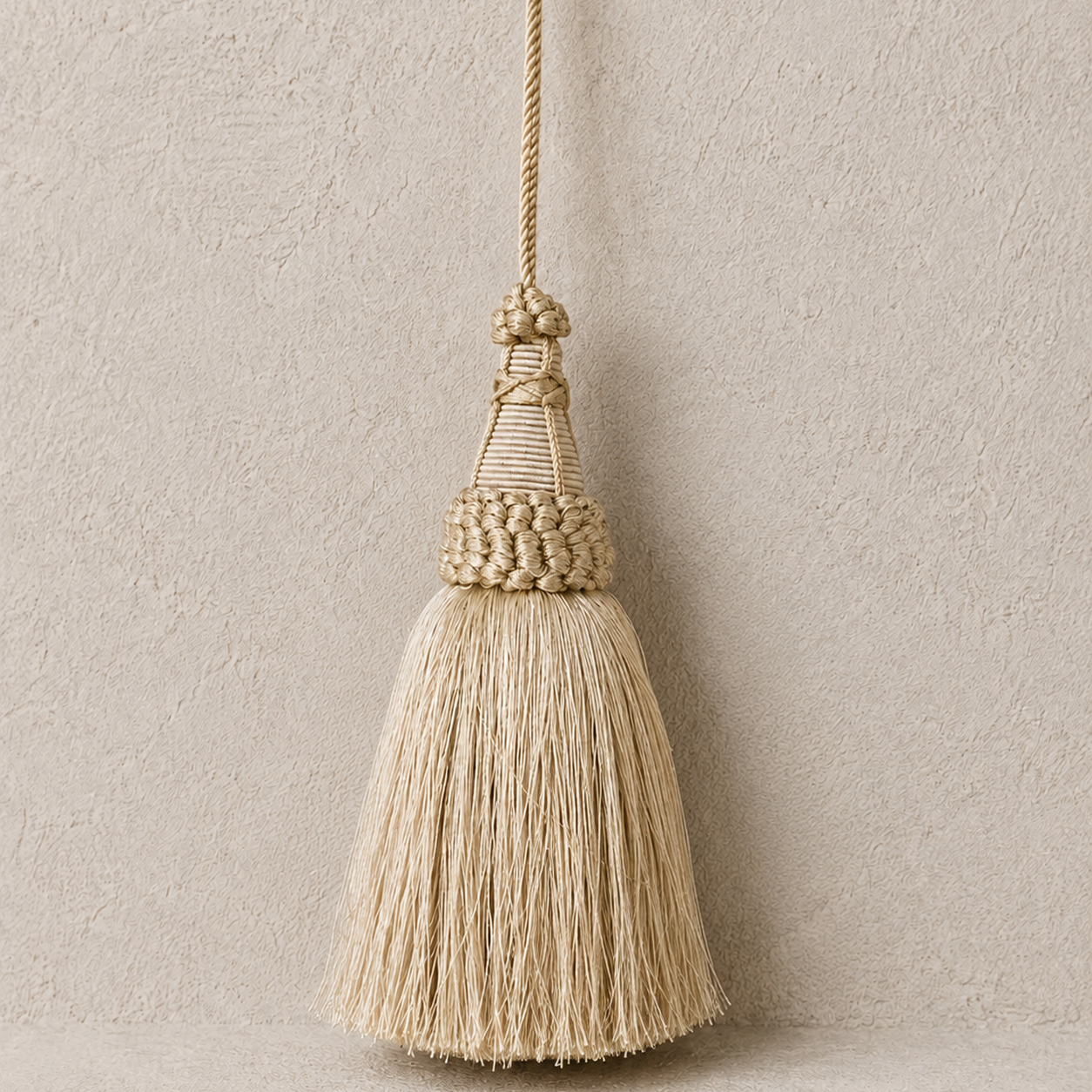 Vintage Tassel- Cream & White