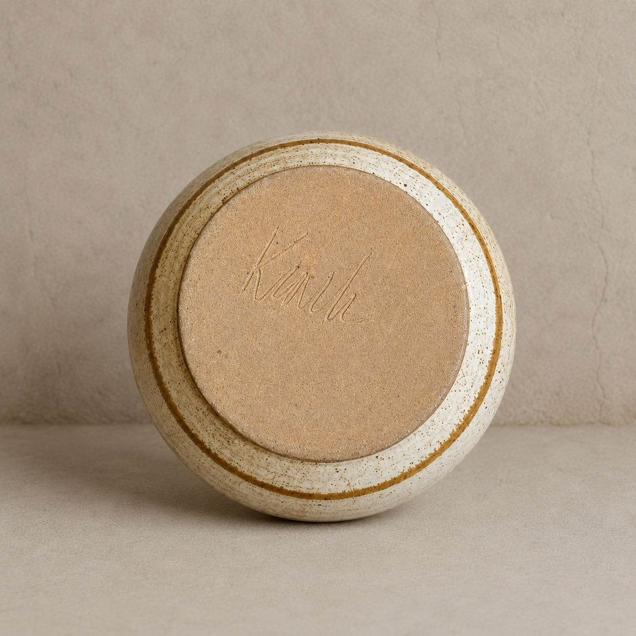 Vintage Speckled Drip-Glaze Ceramic Bowl