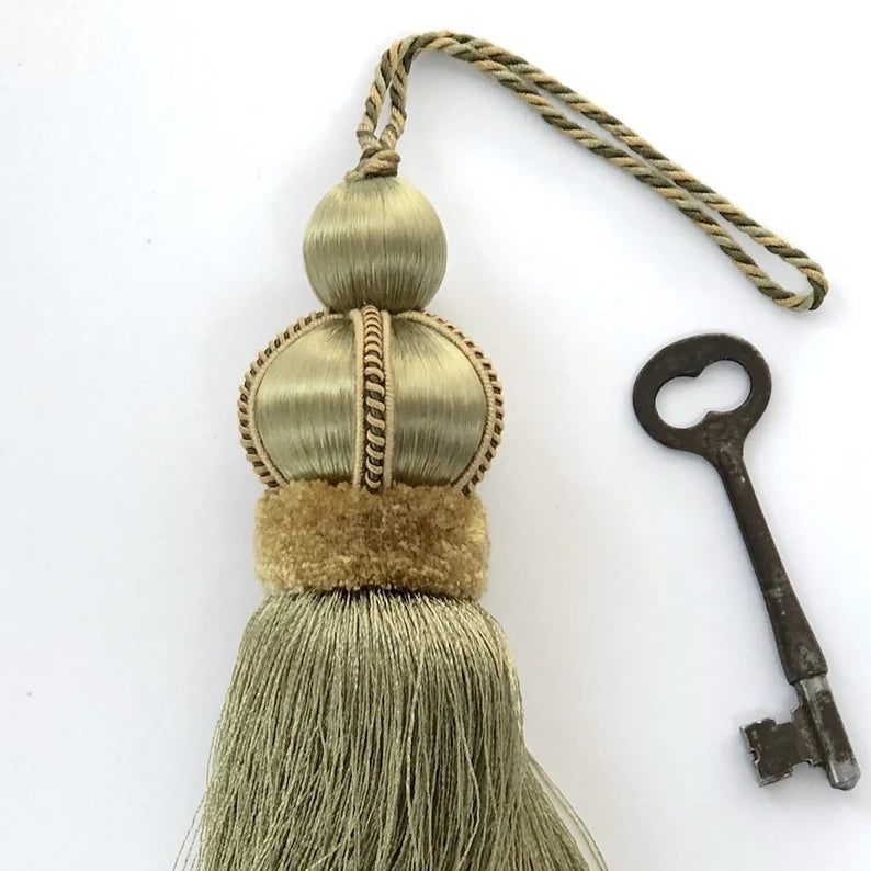Vintage Tassel- Olive Green