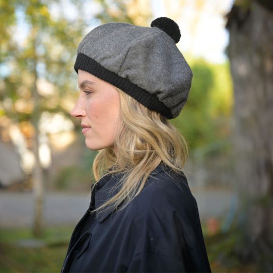 Lambswool Tam Steel