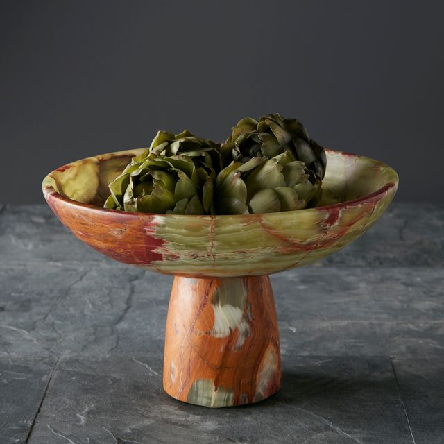 Verde Onyx Footed Bowl