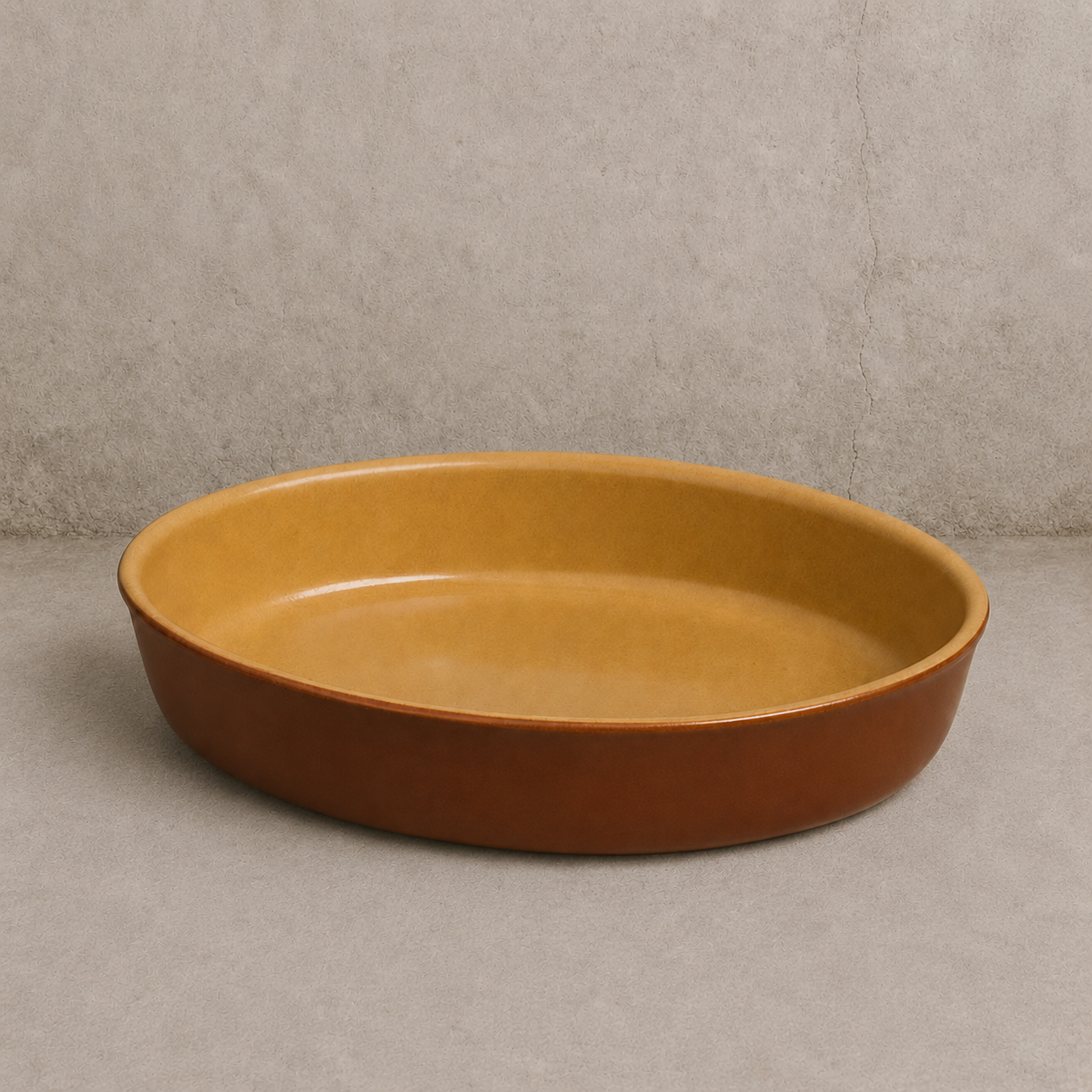 Poterie Renault Oval Dish ‐ Large (1.2 L) ‐ Brown