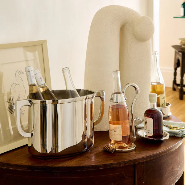 BACCHUS DECANTING TRAY - Nickel plated solid brass